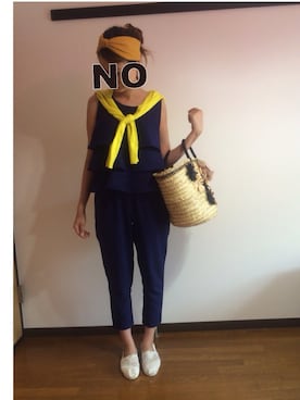 munmun☺︎さん（レディース・160cm）の夏コーディネート