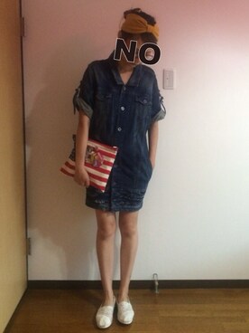 munmun☺︎さん（レディース・160cm）の夏コーディネート