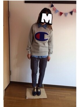 「campion」｜munmun☺︎さん（レディース・160cm）の秋コーディネート