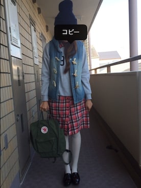 「AS KNOW AS PINKY（アズノゥアズピンキー）のアイテム（その他アウター）」を使った、munmun☺︎さん（レディース・160cm）の秋コーディネート