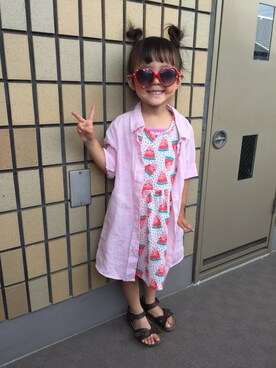 munmun☺︎さん（キッズ・90cm）の春コーディネート