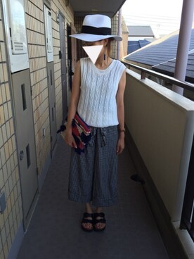 munmun☺︎さん（レディース・160cm）の夏コーディネート