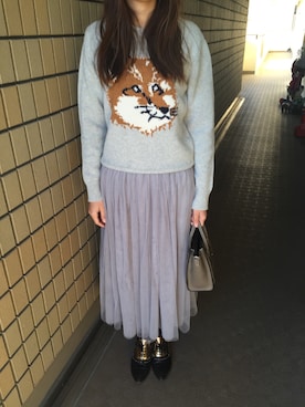 「動物モチーフ」｜「アイテム（その他シューズ）」を使った、munmun☺︎さん（レディース・160cm）の冬コーディネート