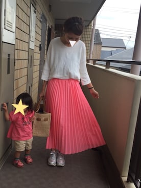 munmun☺︎さん（レディース・160cm）の夏コーディネート