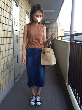 munmun☺︎さん（レディース・160cm）の夏コーディネート