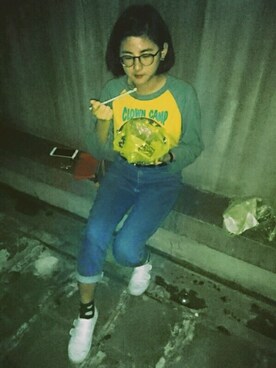 「cece.t（セセティー）のアイテム」を使った、張裴娟さん（レディース・158cm）の秋コーディネート