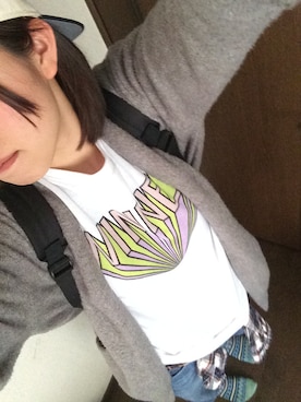 「OZOC（オゾック）のアイテム（スウェット）」を使った、YUZUさん（レディース・166cm）の春コーディネート