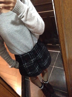 「アイテム（ブーティ）」を使った、Aさん（レディース・155cm・10代）の秋コーディネート