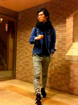 「OZOC（オゾック）のアイテム」を使った、tonoさん（メンズ・174cm）の冬コーディネート