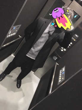 「N.HOOLYWOOD（N.ハリウッド）のアイテム（ダウンジャケット/コート）」を使った、yo4さん（メンズ・172cm）の秋コーディネート