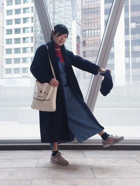 「HERE'S（HERE'S）のアイテム（ジャケット/アウター）」を使った、panda さん（レディース・168cm）の春コーディネート