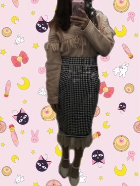 周梅希酱さん（レディース・158cm）の冬コーディネート