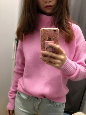 周梅希酱さん（レディース・158cm）の冬コーディネート