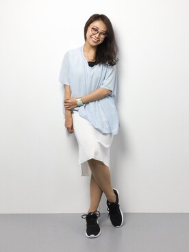 「大人リラックス」｜natsuさん（レディース・155cm）の夏コーディネート