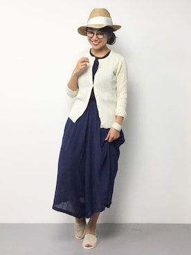 「UP START（アップスタート）のアイテム」を使った、natsuさん（レディース・155cm）の夏コーディネート