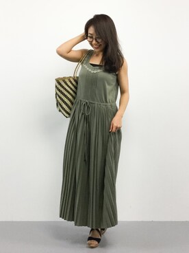 「ILIMA（イリマ）のアイテム（サンダル）」を使った、natsuさん（レディース・155cm）の夏コーディネート