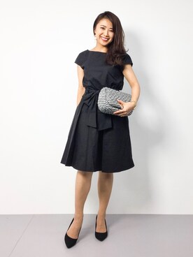 「Chico（チコ）のアイテム（シャツワンピース）」を使った、natsuさん（レディース・155cm）の夏コーディネート