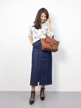 natsuさんの「ミドルハンドバッグ【PLAIN CLOTHING】」を使ったコーディネート