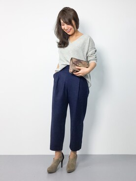 「ILIMA（イリマ）のアイテム（ブーティ）」を使った、natsuさん（レディース・155cm）の秋コーディネート