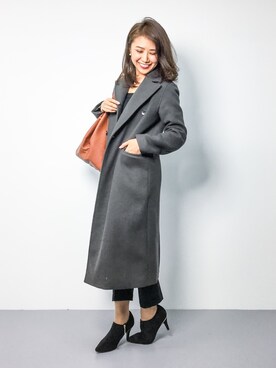 「STUDIOUS（ステュディオス）のアイテム（トレンチコート）」を使った、natsuさん（レディース・155cm）の秋コーディネート