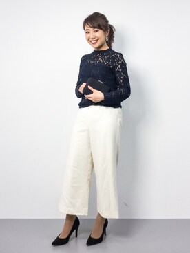 「Accessorize（アクセサライズ）のアイテム（クラッチバッグ）」を使った、natsuさん（レディース・155cm）の冬コーディネート