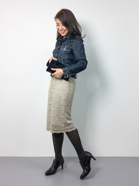 natsuさん（レディース・155cm）の冬コーディネート