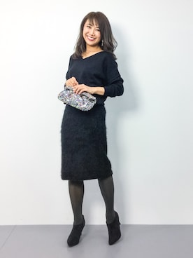 natsuさん（レディース・155cm）の冬コーディネート