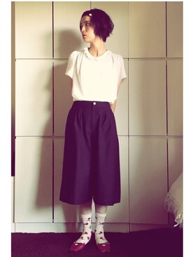 「アイテム（その他シューズ）」を使った、caedeさん（レディース・167cm）の夏コーディネート