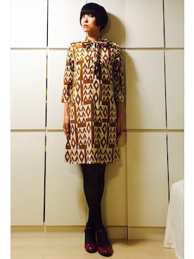 「ボウタイ」｜caedeさん（レディース・167cm）の秋コーディネート