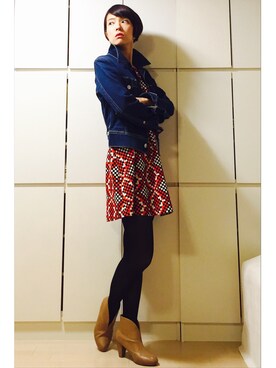 ワンピース ドレスを使った 格子柄 の人気ファッションコーディネート Wear