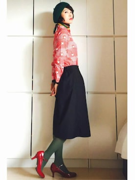 「FILA（フィラ）のアイテム（財布/小物）」を使った、caedeさん（レディース・167cm）の冬コーディネート