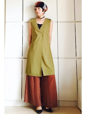 「チョーカー」｜caedeさん（レディース・167cm）の秋コーディネート