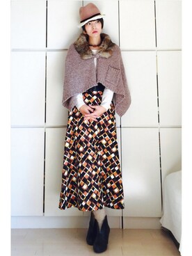 caedeさん（レディース・167cm）の秋コーディネート