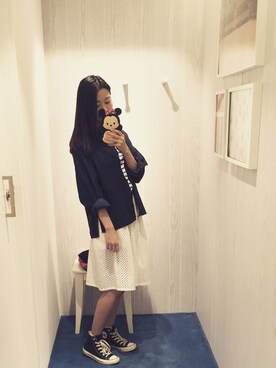 「:CHOCOOLATEのアイテム（PC・スマホグッズ/家電）」を使った、tawiwaさん（レディース・164cm）の秋コーディネート