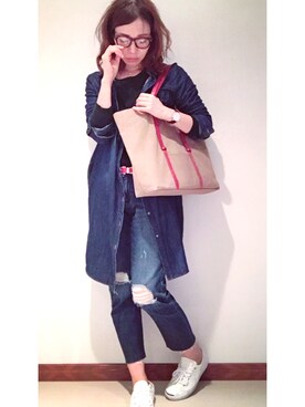 「beau dessin（ボーデッサン）のアイテム」を使った、ｈａｒｕさん（レディース・166cm）の秋コーディネート