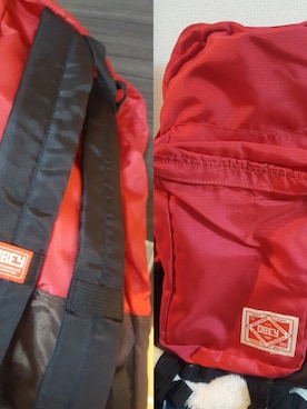 「OBEY（オベイ）のアイテム（バッグ）」を使った、Kmsmmさん（メンズ・163cm）の冬コーディネート