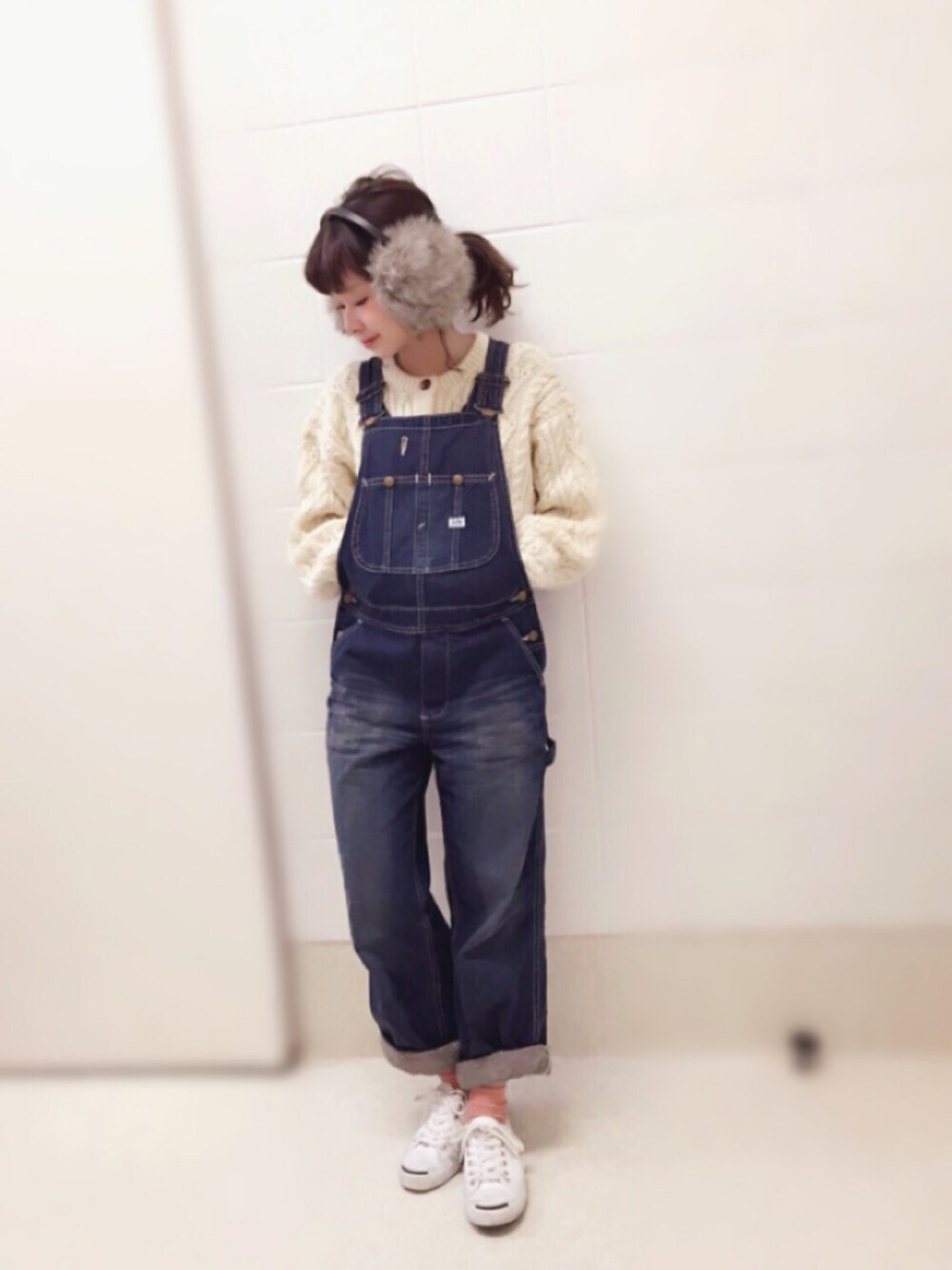 ｃｈｉｉさんの「HERITAGE LITE OVERALL USED（Lee）」を使ったコーディネート