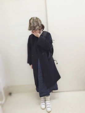 「水族館」｜「アイテム（その他アウター）」を使った、ｃｈｉｉさん（レディース・152cm）の冬コーディネート