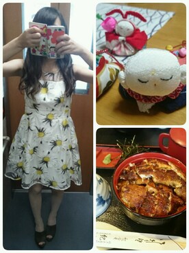 「マーガレット」｜「アイテム（ワンピース/ドレス）」を使った、fumipacaさん（レディース・156cm）の夏コーディネート