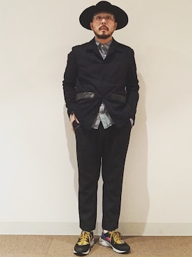 「ENROUTE_TOKYO」｜「アイテム（ジャケット/アウター）」を使った、FATTY⭐️さん（メンズ・174cm）の秋コーディネート
