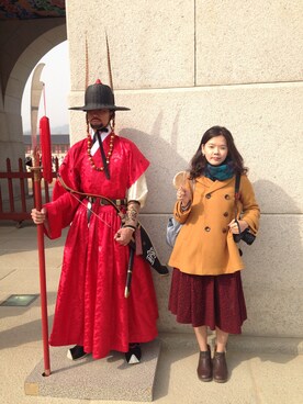 「nuovEdivE（ヌォヴェディーヴェ）のアイテム」を使った、ひこみさん（レディース・164cm）の秋コーディネート