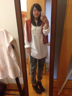 「アイテム（ブーティ）」を使った、ひこみさん（レディース・164cm・20代）の秋コーディネート
