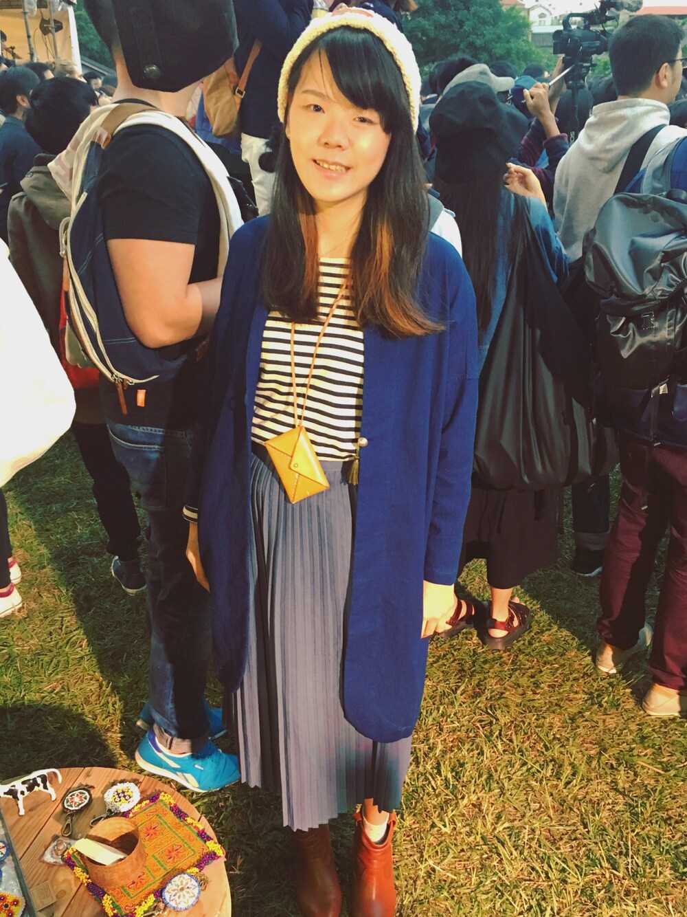 「ROPE' PICNICのアイテム（Tシャツ/カットソー、ホワイト系）」を使った、ひこみさん（レディース・164cm）の冬コーディネートの1枚目の写真