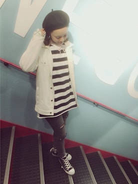 かほてぃさん（レディース・162cm）の春コーディネート