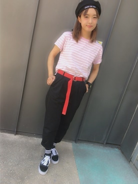 「wegotee」｜かほてぃさん（レディース・162cm）の春コーディネート