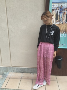 「WEGO（ウィゴー）のアイテム（アクセサリー）」を使った、かほてぃさん（レディース・162cm）の夏コーディネート