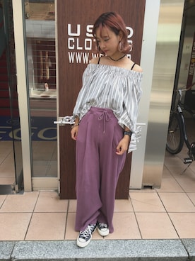 「アイテム（チョーカー）」を使った、かほてぃさん（レディース・162cm・20代）の秋コーディネート
