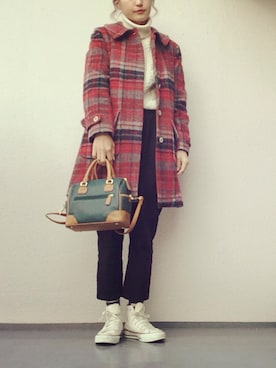 「Jayro（ジャイロ）のアイテム（バッグ）」を使った、3Uさん（レディース・161cm）の冬コーディネート