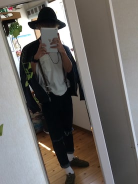 「アイテム（MA-1）」を使った、hay  atoさん（メンズ・168cm・10代）の秋コーディネート