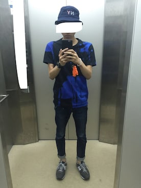 「NEW BALANCE（ニューバランス）のNew Balance ニューバランス ライフスタイルシューズ MRL996AN NAVY(AN)（スニーカー）」を使った、柊さん（メンズ・171cm）の夏コーディネート